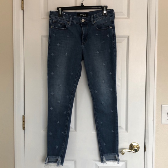 Express jeans - ankle legging mid rise (size 8) - Picture 7 of 8